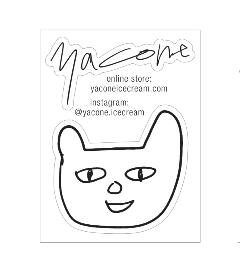 yacone Icecream  ORIGINAL STICKER